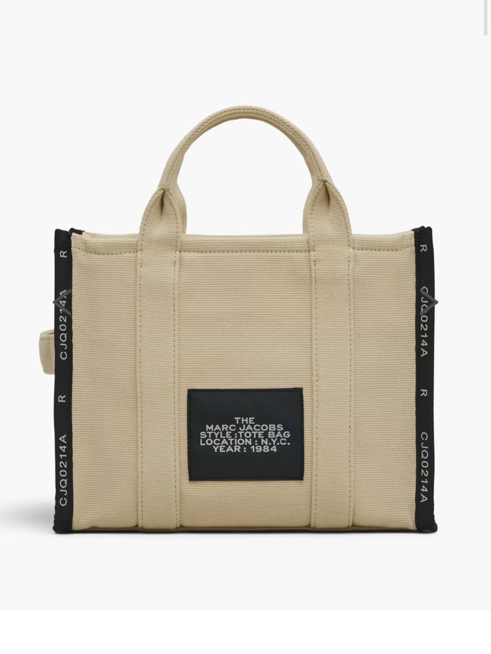 The Tote Bag Jacquard Medium Tote - Warm Sand - Picture 3 of 11